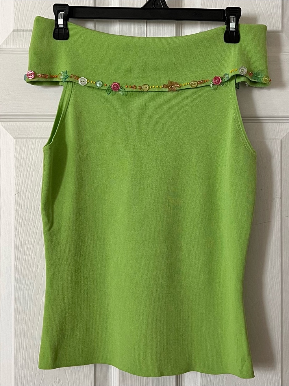Prima Bella Off The Shoulder Beaded Blouse